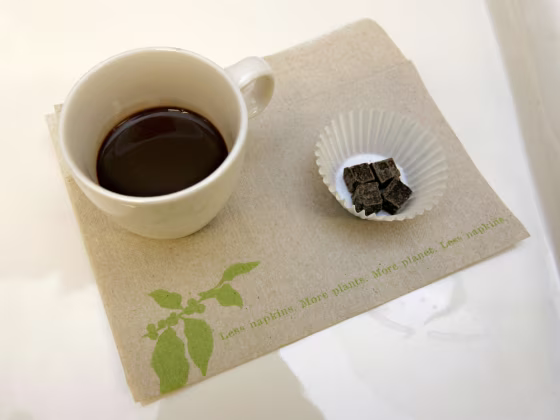 Starbucks Corp. new line of "drinking chocolate" and the cubes used to make it were shown off to the media, but aren't quite ready yet for public consumption.