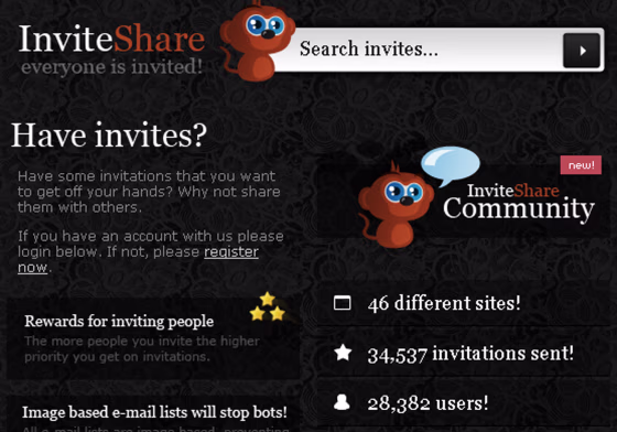 InviteShare might allow easier access&nbsp;to&nbsp;new technology that's still in testing. Often techies need invitations to try out&nbsp;such devices.
