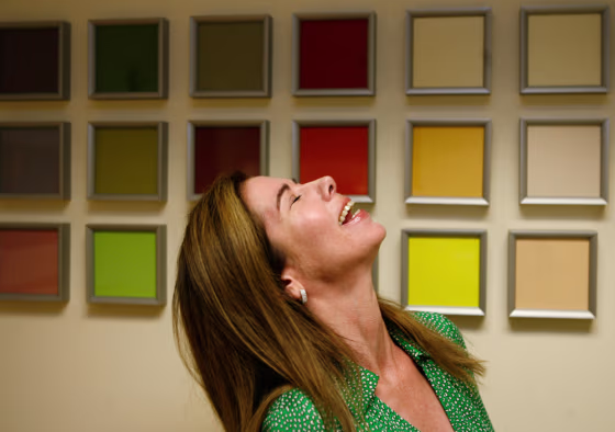 Jaime Stephens, executive director of the Color Marketing Group, in her office. The company forecasts and decides what colors will be fashionable in coming years.