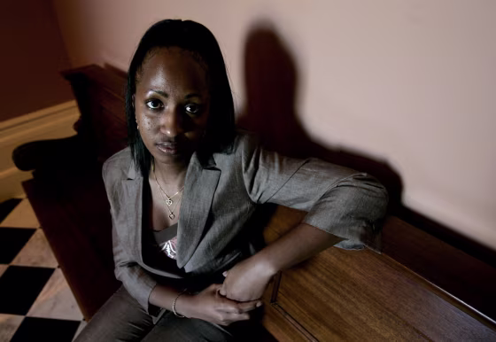 Jacqueline Coats, pictured at the Capitol, in Sacramento, Calif., on Wednesday,&nbsp;is the widow of Marlin Coats, an American citizen who drowned while trying to rescue two boys from drowning at a San Francisco beach in 2006.