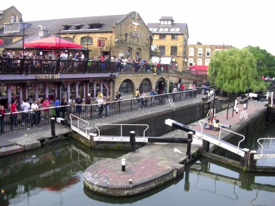 The market, bars and restaurants&nbsp;at Camden Lock, north London, are popular with tourists and locals alike.