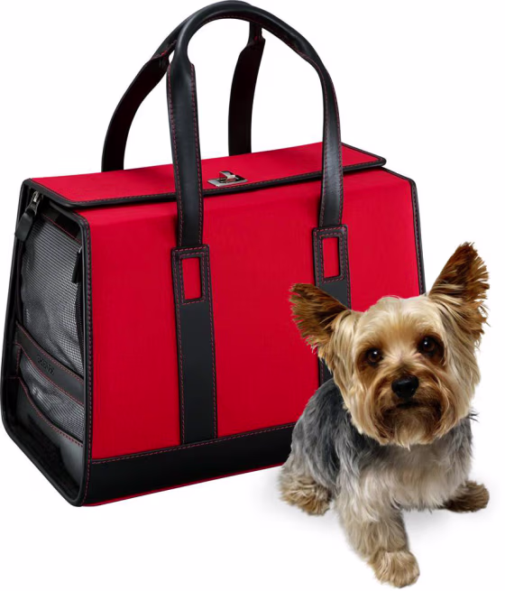 Specializing in pet carriers, Sherpa offers a variety of designs, including the Monaco, which can accommodate an animal weighing up to 14 pounds. This chic case retails for $325.