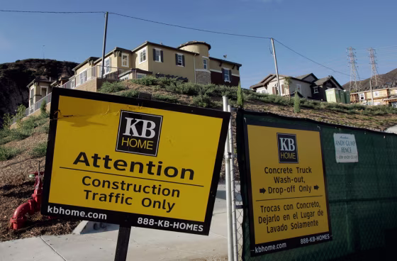 KB Home said it swung to a loss in the third quarter, despite a hefty gain from the sale of its French operations, as the housing market deteriorated further in the summer months.