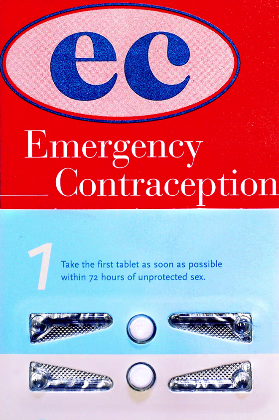 A package of emergency contraception pills, known as Plan B, is displayed at a Planned Parenthood office in Springfield, Ill., on Feb. 23, 2004.