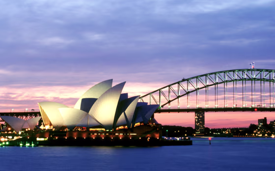 Opera House and Harbour Bridge - Sydney, Australia