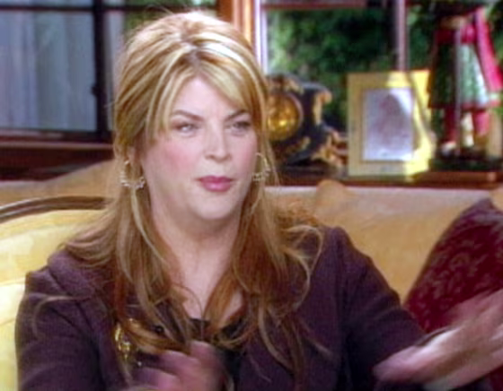 Actress&nbsp;Kirstie Alley speaks to Matt Lauer.