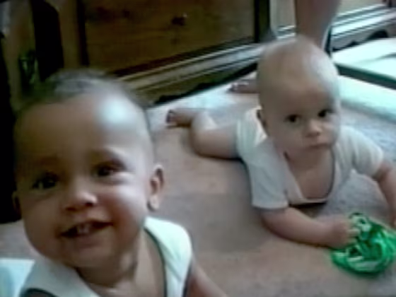 Koen (left)&nbsp;and Tuen (right) Stuart are twins born of the same womb.