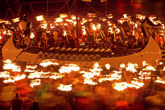 Image: Up Helly Aa Fire Festival On Shetland