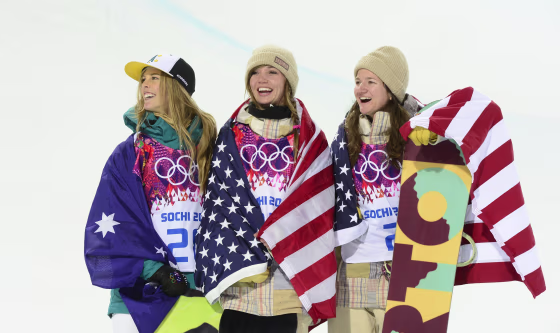 Image: OLY-2014-SNOWBOARD-HALFPIPE-WOMEN-PODIUM