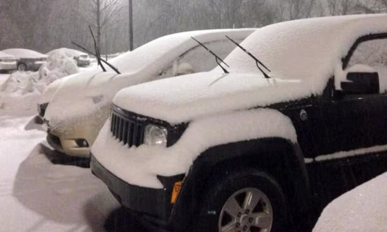 Snow in King of Prussia, PA.