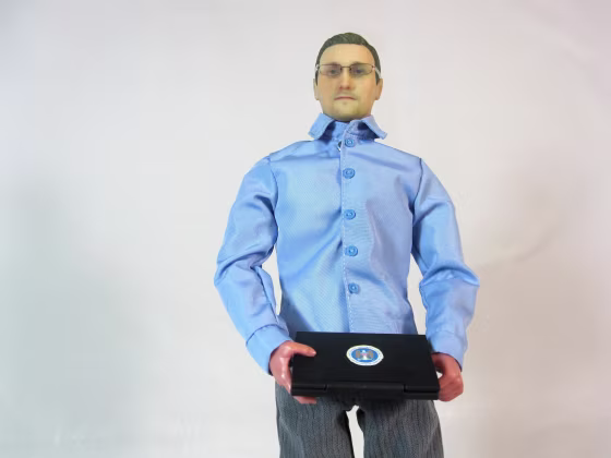 Image: Edward Snowden action figure