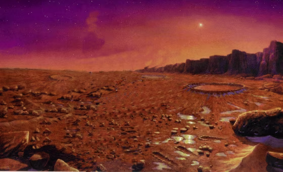 Illustration: Martian landscape