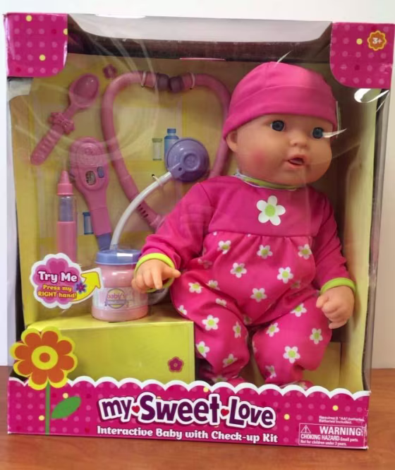 Wal-Mart is recalling the My Sweet Love / My Sweet Baby Cuddle Care Baby Doll because of a burn hazard.