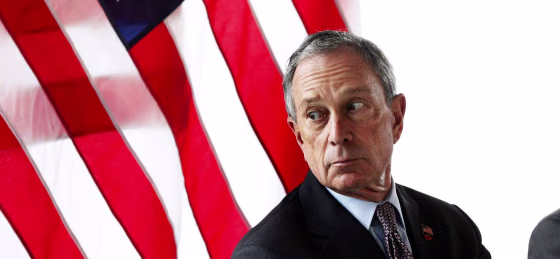Image: File photo of New York Mayor Michael Bloomberg looking out a window in New York