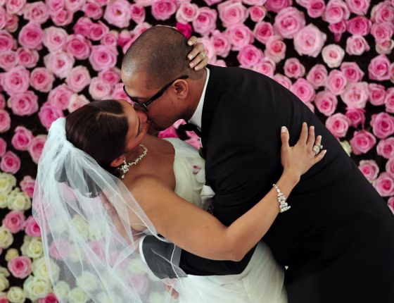 Wedding kiss