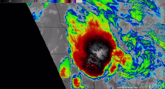 Image: Infrared satellite image of Deadly storm
