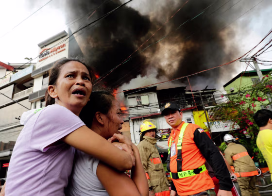 Image: Fire incident in Manila slum