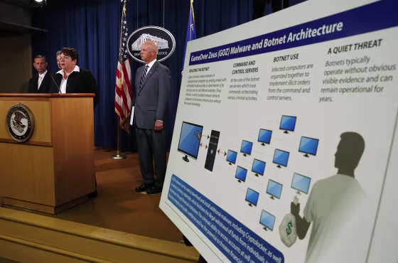 Image: U.S. Assistant Attorney General Caldwell announces criminal charges