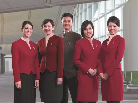Image: Cathay Pacific modern uniform