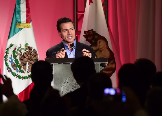 Image: Mexican President Enrique Pena Nieto visits Los Angeles