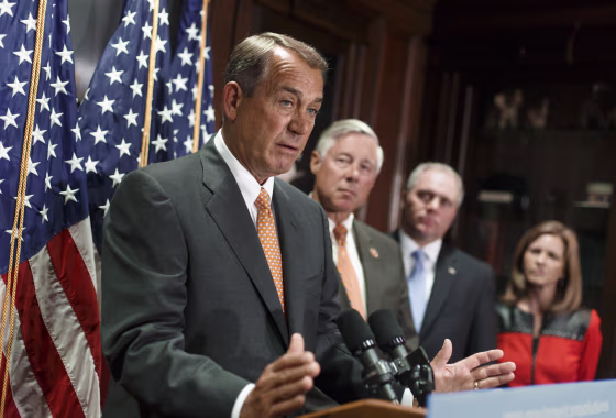 Image: John Boehner, Fred Upton, Steve Scalise,  Lynn Jenkins