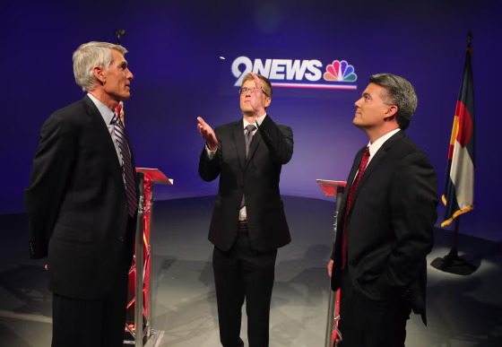 Image: Mark Udall, Cory Gardner, Brandon Rittiman