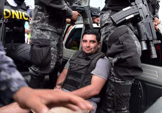 Image: The alleged murderer of former Miss Honduras Maria Jose Alvarado