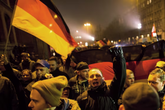 Image: Pegida Protesters March In Berlin