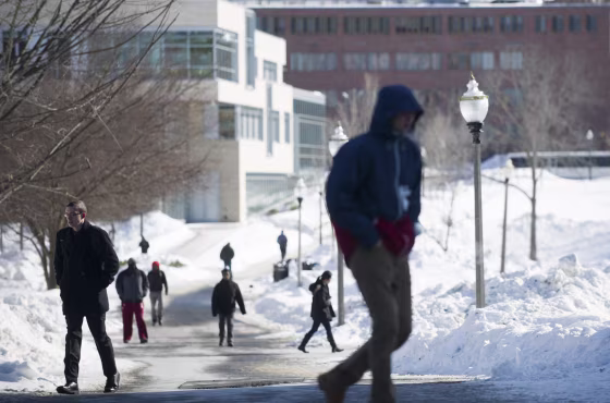 Image: The University of Massachusetts at Amherst campus in Amherst, Mass.