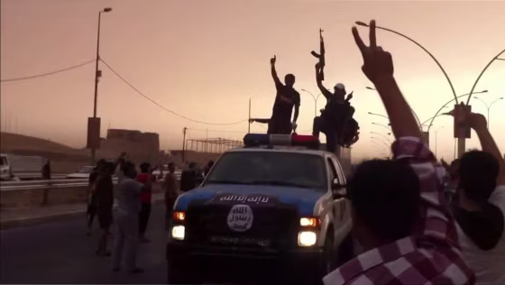 Image: Screenshot taken from a YouTube video purportedly showing Islamic State of Iraq and the Levant (ISIL) militants