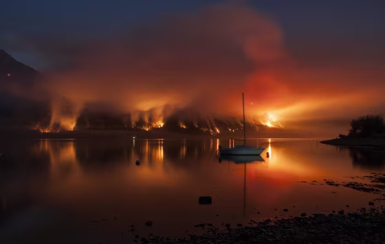 Image: Fire at Argentine National Park