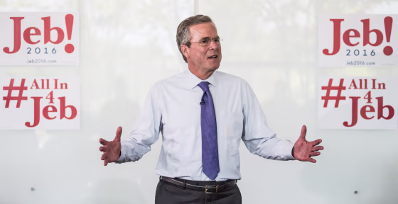 Image: Jeb Bush Tours Pharmaceutical Company In South Carolina