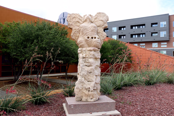 Image: The "Guardian of the DREAMers" sculpture, created in honor of this group of young Latino leaders, will be officially dedicated at the Latino Cultural Center in Dallas, Texas on Saturday, Sept. 19, 2015. It is the first sculpture of its kind.