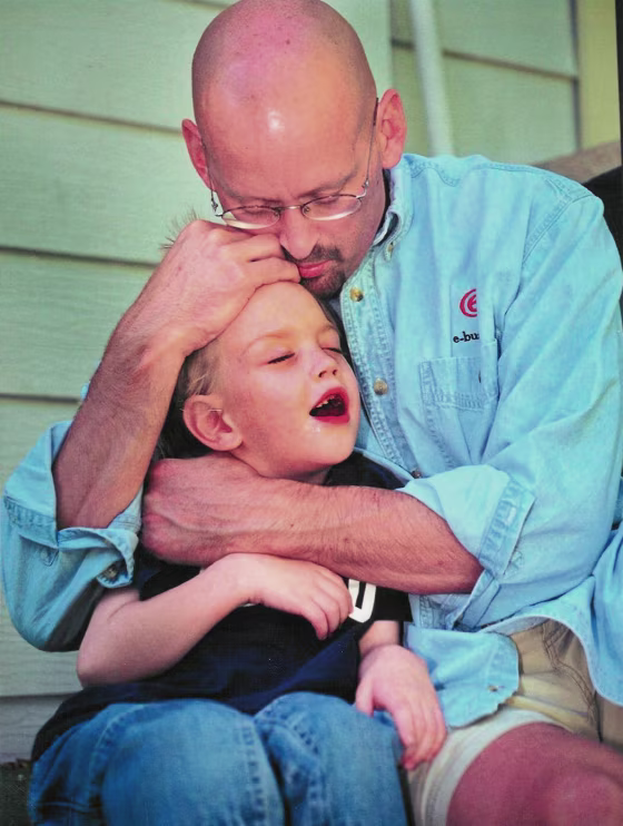 Patrick and Cal Sheridan of Boise, Idaho. Cal, now 20, has cerebral palsy because doctors failed to diagnose severe jaundice after he was born. Pat died at age 45 from a misdiagnosed tumor.