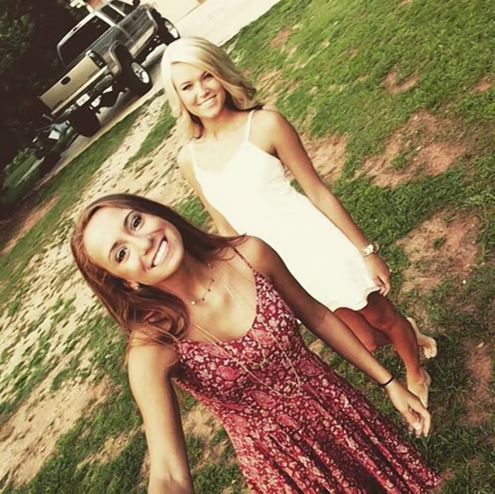 IMAGE: Isabella Chinchilla, 16, left, and Kylie Lindsey, 17