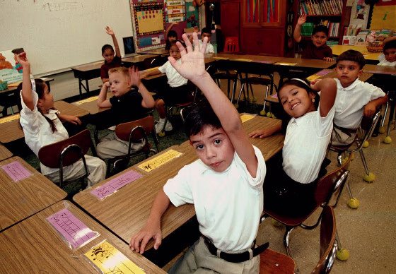 Image: Monolingual Hispanic Students Learn English