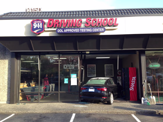 IMAGE: Accident at Washington driving school