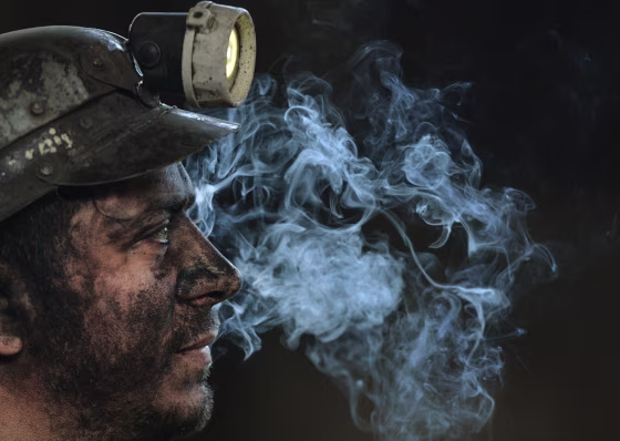 Image: TOPSHOTS-ROMANIA-MINING-COAL-PETRILA