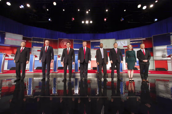 Image: John Kasich, Jeb Bush, Marco Rubio, Donald Trump, Ben Carson, Ted Cruz, Carly Fiorina, Rand Paul