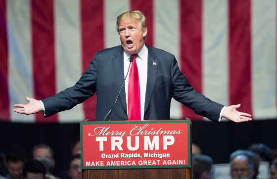 Image: Donald Trump Campaigns In Grand Rapids