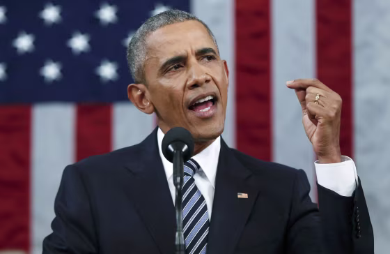 Image: U.S. President Obama delivers final State of the Union address to a joint session of Congress in Washington