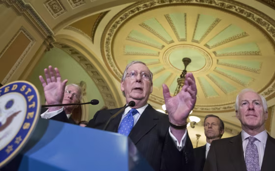 Image: Mitch McConnell, John Cornyn, John Thune, Roger Wicker