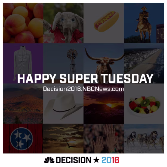 Super Tuesday Card for America