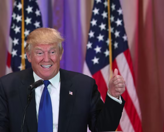 Image: Donald Trump Holds Super Tuesday Election Night Press Conf. In Palm Beach