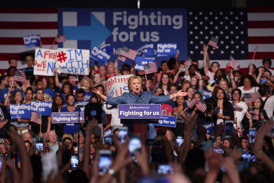 Image: Democratic Presidential Candidate Hillary Clinton Holds Primary Night Event In Florida