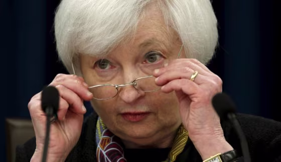 Federal Reserve Chair Janet Yellen holds a press conference in Washington