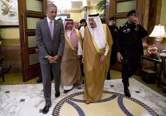 Image: President Barack Obama and Saudi Arabia's King Salman