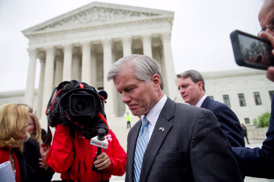 Image: Bob McDonnell leaves the Supreme Court