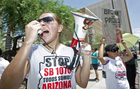 Image: demonstrator, Joe Arpaio