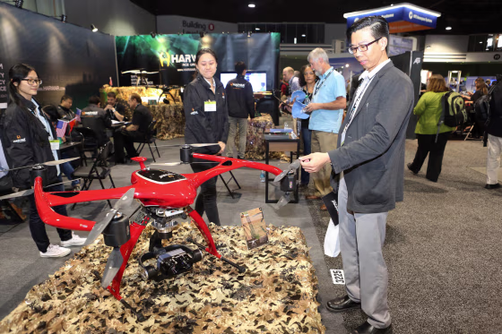 Attendees browse the exhibits at the 2015 Xponential event.